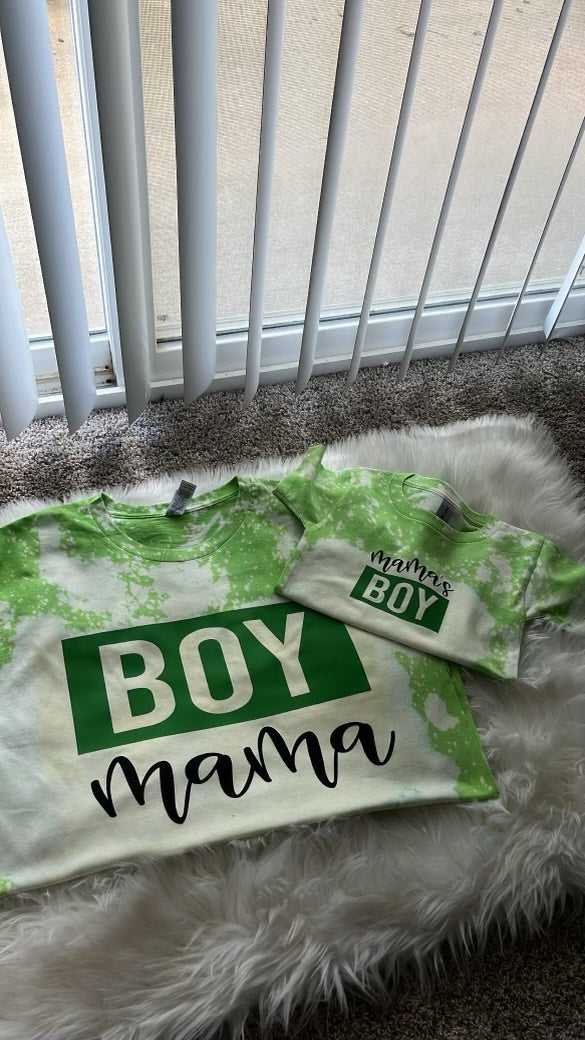 Boy Mama & Mama's Boy Bleached T-Shirt