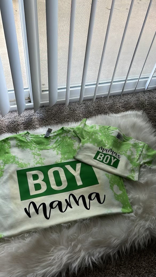 Boy Mama & Mama's Boy Bleached T-Shirt